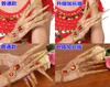 Traje de apresentação de dança indiana Xinjiang Dance Étnico Traje de apresentação de dança Jóias Upgrade Alongado Conjunto de unhas Guanyin de mil mãos