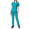 Uniforme de Enfermeira Elástico Amazon Hospital Salão de Beleza Odontológico Dentista Uniforme Cirúrgico Conjunto de Roupa de Trabalho