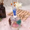 Accesorios hechos a mano DIY llavero pasador de ojo argolla abierta boquilla de presión tubo de ensayo acrílico película de arena movediza