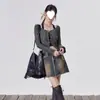 Camisa de Manga Larga Spice Girls para Mujer Diseño de Primavera Otoño e Invierno Sentido del Diseño Nicho Ajuste Delgado Adelgazante Top Corto con Tirante Halter