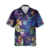 Camisa Casual Hawaiana de Animales de Manga Corta Divertida Calle Transfronteriza Nueva Moda Tigre Hawaiano Impresión Digital 3D para Hombre