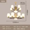 Novo Lustre Completo de Cobre Chinês para Sala de Estar Estética da Dinastia Song Madeira Maciça Retrô Grande Salão de Jantar Lâmpada Nova de Alta Qualidade 97H