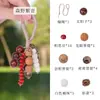 Sino Pendurado Natural Feito à Mão com Casca de Fruta, Sino de Vento Artesanal Estilo Chinês, Sino Pendurado para Cura Sonora, Pingente de Fruta de Planta, Decoração Pendurada para Mochila e Carro