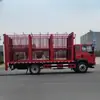 Remolque Semicama Ligero de 13m, Tres Ejes, Puerta Lateral Abatible, Barandilla Lateral, Vehículo de Transporte de Ganado