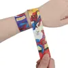 Anillo de presión de Spider-Man Pulsera de bofetada de Spider-Man Pulsera de muñeca de PVC con diseño de Spider-Man Pulsera divertida de presión de Spider-Man