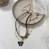 Collar Colgante Mariposa Retro para Mujer 2024 Nuevo Diseño de Nicho Cadena para Clavícula Accesorios