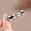 2025 Nuevo Estilo Flequillo Pinza Lateral Pinza para el Cabello con Pedrería para Mujer Moda de Gama Alta Elegante Versátil Pinza para el Cabello de Una Pieza Adorno para el Cabello