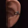 Clip Retro de Serpiente para la Oreja Sin Perforación Clip para el Cartílago de la Oreja para Hombre Aretes Colgantes de Nicho de Alta Gama Joyería Transfronteriza Personalizada