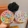 Meninas Vão à Escola com Elásticos de Cabelo, Elásticos Infantis 2025 Elásticos de Cabelo para Bebês, Alta Elasticidade para Meninas, Sem Danos ao Cabelo, Tiaras Coloridas