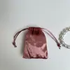Bolsa de Joyería de Terciopelo Engrosado con Cordón Corsé Bolsa de Terciopelo Joyería Wen Jugar Auriculares Bolsa de Almacenamiento de Joyería Joyería Pequeña Personalización