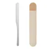 Nueva tabla rascadora de metal aleación de zinc forma de corazón facial cara cuerpo completo masaje lifting base color mezcla máscara raspador