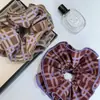 Scrunchie Dupla Camada Oversized Estilo Zhao Lusi para Mulheres 2026 Novo Prendedor de Rabo de Cavalo Alto Acessório de Cabelo Ornamento de Cabelo