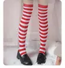 Meias Alice Meias de Estudante Japonesas Meias de Cosplay Acima do Joelho Meias para Coxa Meias de Algodão Femininas Meias de Estudante Meias de Natal Meias Listradas