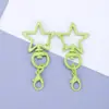 Hebilla de Cangrejo con Estrella de Cinco Puntas Pintada de Colores Colgante de Joyería DIY Lindo Versátil Accesorio para Llavero Venta al por Mayor