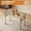Mesa Plegable de Acero Inoxidable para Restaurante, Puesto de Comida al Aire Libre, Uso en Casa, Mesa Redonda Giratoria Portátil, Mesa Plegable Gruesa de Acero Inoxidable