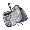 Bolsa de Almacenamiento Especial de Doble Capa para Cables de Datos, Bolsa para Auriculares, Cargador, Bolsa para Teléfono Móvil, Disco Duro, Bolsa de Almacenamiento Doble Capa Multifuncional