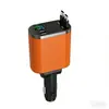 Cargador de Coche Cielo Estrellado 120W Carga Súper Rápida para Teléfonos Móviles con Cable Retráctil, Cargador de Coche USB Uno a Cuatro con Encendedor de Cigarrillos