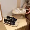 Zapatos de Malla Transpirable Finos de Verano con Suela Gruesa, Zapatos Planos de Encaje, Zapatos de Tela sin Cordones, Nuevos Zapatos de Pescador 2024 para Mujer