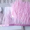 Tira de Tela de Plumas 10-13cm Borde de Tela de Pluma de Avestruz Material de Decoración para Vestido Falda de Baile Latino Cinturón de Tela Accesorios de Ropa