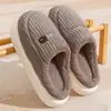 Pantuflas de Algodón de Invierno para Hombre Suela Gruesa para Interiores Hogar Más Terciopelo Domésticas Antideslizantes Pantuflas de Pareja para Mujer Venta al por Mayor Parejas