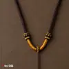 Cordón para Colgante Dorado, Cuerda para Colgar Colgantes, Cuerda Trenzada con Cierre Dorado, Colgante de Ámbar y Jade, Cordón para Collar Thangka, Cuerda Negra para Colgar en el Cuello para Hombres y Mujeres