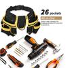 Cinturón de herramientas personalizado con múltiples bolsillos magnéticos, cinturón de herramientas de cintura ajustable, bolsa multifuncional para herramientas de reparación