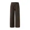 Muqiu Ropa para Hombre Colección Otoño/Invierno 2026 Nuevos Pantalones Casuales Retro Old Money para Hombre, para el Trabajo, Estilo Relajado, Pantalones Rectos Holgados