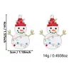 Pendientes de copo de nieve de galleta y caramelo de Santa Claus transfronterizos europeos y americanos, accesorios festivos de ambiente de fiesta con incrustaciones de diamantes y goteo de aceite
