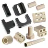 Nylon Pa6 Peek, Pom, Teflón, Juntas con Forma Personalizada, Bujes de Plástico, Torneado CNC de Acero Inoxidable