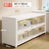 Nuevo Estante de Cocina de Pie Gabinete de Almacenamiento Multicapa Multifuncional Gabinete Lateral para Horno Microondas Gabinete de Almacenamiento para Bowls