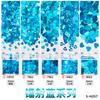 Polvo de Brillo para Uñas Transfronterizo Lentejuelas con Forma Polvo de Zafiro Ultra-delgado Super Brillante Láser Relleno de Pegamento para Uñas Desgastable