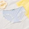 Mulheres Traceless Underwear Doce bonito cintura média puro algodão antibacteriano puro desejo nu cintura média meninas 'Ice Silk Briefs verão