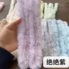 20mm Pelo Sintético de Coelho Bastão Torcido Pelúcia Grossa Ultra-Densa Artesanal DIY Boneca Filhote Realista Tiras de Pelo Coloridas Material
