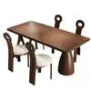 Mesa de comedor retro de madera maciza de segunda mano para sala de estar en casa, mesa de comedor de madera de fresno para comer junto a la pared, mesa de isla, mesa y sillas de comedor de restaurante