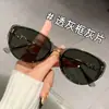 Novos Óculos de Sol Modernos Famosos na Internet com Proteção Solar, Lentes de Nylon, Sensação de Alto Padrão, Proteção UV, Efeito Emagrecedor do Rosto, Óculos de Sol Estilosos