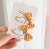 Accesorios para el Cabello con Lazo Floral Estilo Coreano para Niños Pinza para el Pelo de Bebé con Lazo Lindo Pinza Rota de Tela Pinza para el Borde del Flequillo