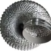 Tubo de Escape para Campana de Cocina de Papel de Aluminio Tubo de Humo Borde Sellado de 5 cm Tubo de Aluminio-Plástico Accesorios de Conducto de Escape