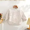 Mameluco impermeable a prueba de manchas para bebé, babero para comer, babero infantil multifuncional de dibujos animados, manga larga, camisa protectora de PU