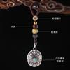 Chiba Fujia Mundo Caparazón de Tortuga Trasero Mango Nube Llavero Colgante Antiguo Accesorios de Moda para Hombre Adornos Colgantes