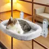 Nova Rede Dobrável para Gatos de Varanda com Ventosas Fortes para Gatos, Rede para Pendurar na Janela para Gatos Grandes, Cama para Gatos