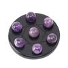 Gema de Cristal Natural Mini Matriz de Siete Estrellas Disco de Siete Estrellas Adornos de Cuentas Redondas Estrella de Siete Hombres Feng Shui Hogar Adornos de Joyería