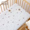 Sábanas Ajustables para Cuna Tipo Algodón Puro Cubierta Especial para Colchón de Bebé Juego de Tres Piezas para Cama Infantil Empalmada Sábanas para Cama de Jardín de Infancia