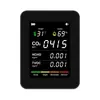 Detector Formaldehído 6 en 1 Co Dióxido de Carbono Pm2.5 Pm10 Tvoc para Uso Doméstico