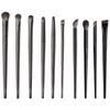 13 pinceles de maquillaje para ojos negros, bolsa de cuero para pinceles de maquillaje, juego completo portátil de pinceles de maquillaje al por mayor, una generación de cabello