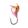 Anzol de Cabeça de Chumbo Colorido em Formato de Golfinho para Pesca Cross-Border 1.6g Micro Colorido Anzol para Pesca no Gelo Isca Macia para Peixe Anzol