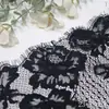 Renda de Cílios Tanglong Retrô Vazada Floral Malha de Trama Não Elástica para Bordas de Roupas, Acessórios de Renda para Vestido de Noiva DIY