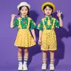 Roupas de Performance Infantil Roupas de Performance Infantil Fofas com Bolinhas Onduladas de Alcinha para Jardim de Infância Roupas de Performance para Coro de Meninos e Meninas