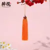 Nó de Chapéu com Borla de Nuvens Auspiciosas em Cloisonné Pingente Ornamento de Hanfu de Alta Qualidade Embalagem Estilo Chinês Presente Acessórios Manuais Pingente