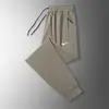 Pantalones Casuales de Seda Helada de Verano para Hombre, Delgados con Cordón, Holgados, Elásticos, de Secado Rápido, Pantalones Frescos y Transpirables de Aire Acondicionado para Hombre