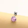 Pendientes Transfronterizos de Acero de Titanio 316 Serie Rosa Pendientes de Mariposa Cereza Lindos Dulces Moda Joyería para Perforaciones